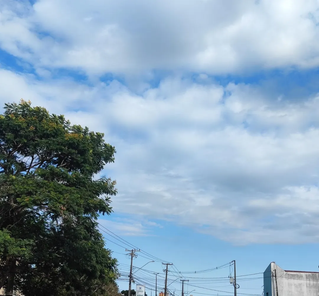 Sexta-feira será de calor em Cascavel, com máxima prevista de 29°C