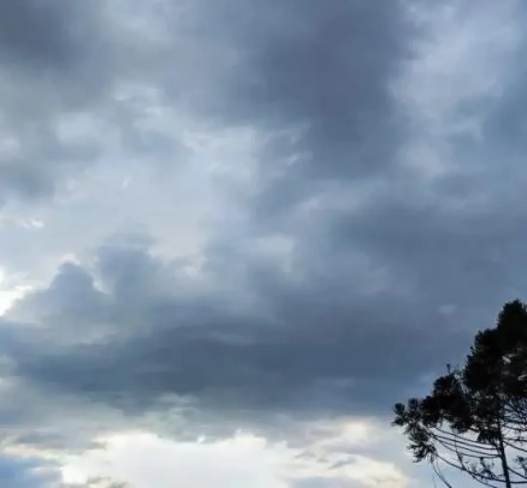 Cascavel tem sexta-feira instável com chance de chuva