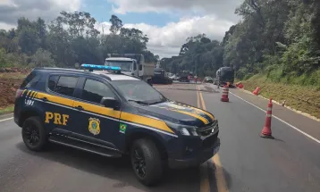 Obras na Serra da Esperança, na BR-277 exigem atenção e paciência dos motoristas