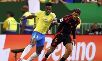 Vinicius Júnior decide e Brasil derrota Colômbia pelas Eliminatórias