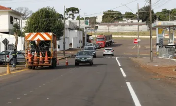 Novo binário entra em operação no São Cristóvão e muda trânsito em cinco ruas de Cascavel